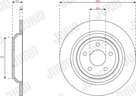 Jurid 563450JC - Bremžu diski www.autospares.lv