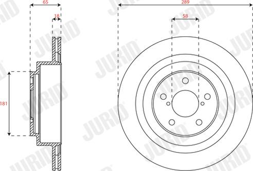 Jurid 563438JC - Bremžu diski www.autospares.lv