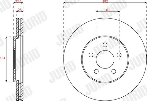 Jurid 563568J - Bremžu diski www.autospares.lv