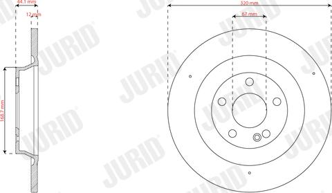 Jurid 563645JC - Bremžu diski www.autospares.lv