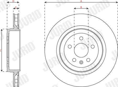 Jurid 563661JC-1 - Bremžu diski www.autospares.lv