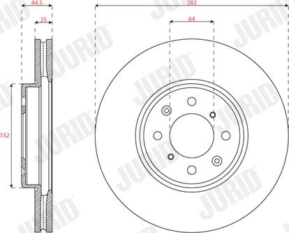 Jurid 563611JC - Brake Disc www.autospares.lv