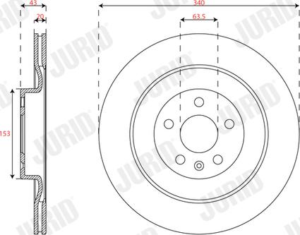 Jurid 563630JC - Bremžu diski www.autospares.lv