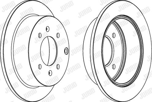 Jurid 563042J-1 - Bremžu diski www.autospares.lv