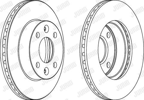 Jurid 563050JC - Bremžu diski www.autospares.lv