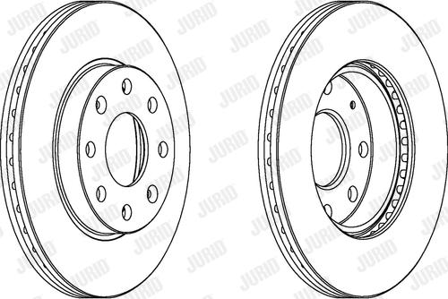 Jurid 563019JC-1 - Bremžu diski www.autospares.lv