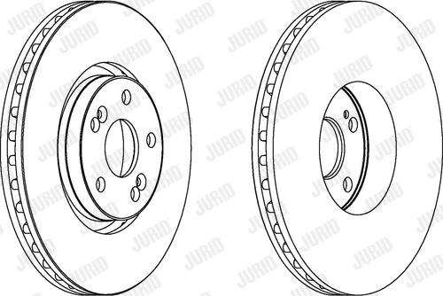 Jurid 563025J-1 - Bremžu diski www.autospares.lv