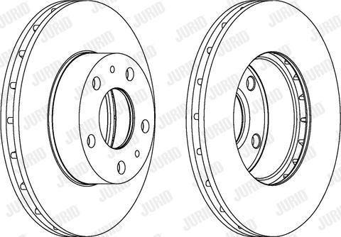 Jurid 563026JC-1 - Тормозной диск www.autospares.lv