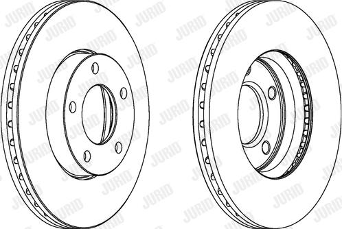 Jurid 563028JC-1 - Bremžu diski www.autospares.lv