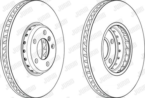 Jurid 563151JVC-1 - Bremžu diski www.autospares.lv