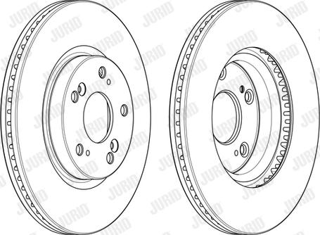 Jurid 563127JC - Bremžu diski www.autospares.lv