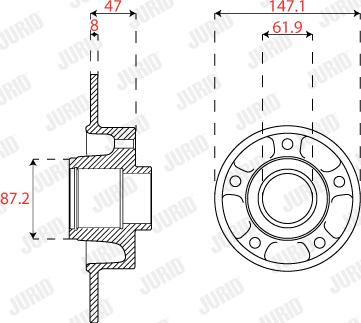 Jurid 563317JC-1 - Bremžu diski www.autospares.lv