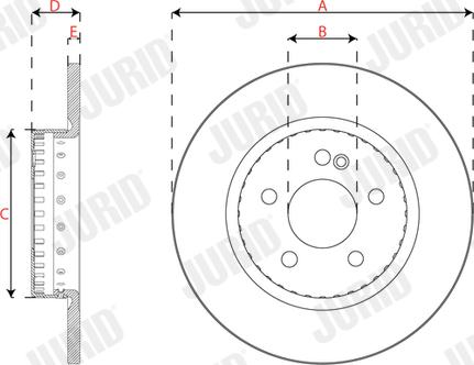 Jurid 563320JVC-1 - Bremžu diski www.autospares.lv