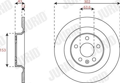 Jurid 563294JC-1 - Bremžu diski www.autospares.lv