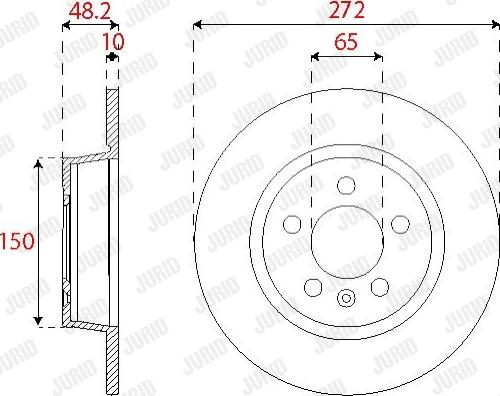 Jurid 563255JC-1 - Тормозной диск www.autospares.lv