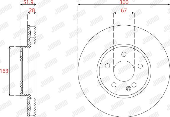 Jurid 563280JC - Bremžu diski www.autospares.lv