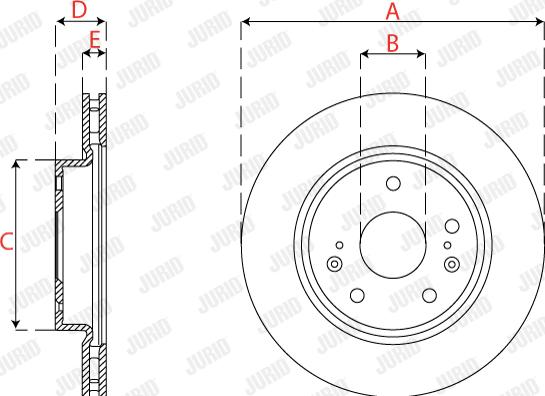 Jurid 563279JC - Bremžu diski www.autospares.lv