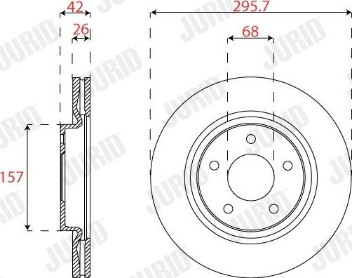 Jurid 563270JC-1 - Bremžu diski www.autospares.lv