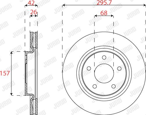 Jurid 563270JC - Bremžu diski www.autospares.lv