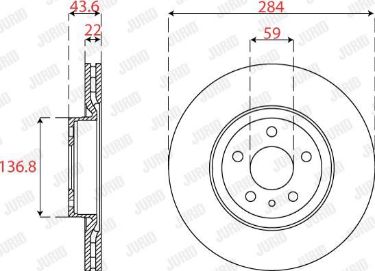 Jurid 563273JC - Bremžu diski autospares.lv