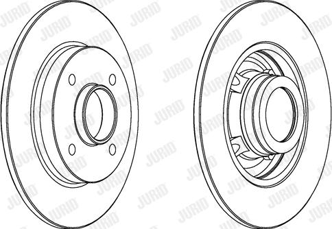 Jurid 562938JC-1 - Тормозной диск www.autospares.lv