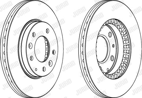 Jurid 562446J-1 - Bremžu diski www.autospares.lv