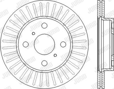 Jurid 562443J - Bremžu diski www.autospares.lv