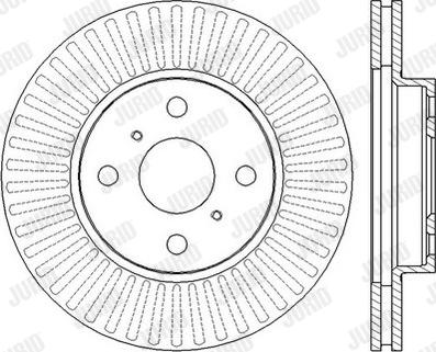 Jurid 562455J - Bremžu diski www.autospares.lv