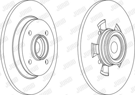 Jurid 562450J - Brake Disc www.autospares.lv