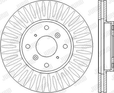 Jurid 562458J-1 - Bremžu diski www.autospares.lv