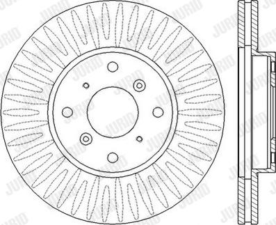 Jurid 562458J - Bremžu diski www.autospares.lv