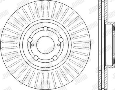 Jurid 562453JC-1 - Тормозной диск www.autospares.lv