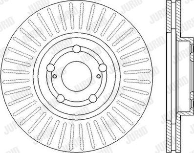 Jurid 562453J - Тормозной диск www.autospares.lv