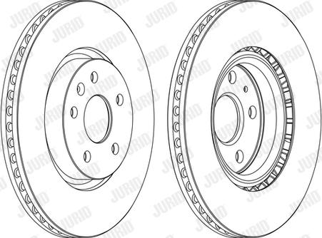 Jurid 562464J - Bremžu diski www.autospares.lv