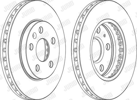 Jurid 562460J - Bremžu diski www.autospares.lv