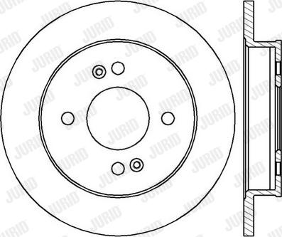 Jurid 562429JC-1 - Bremžu diski www.autospares.lv