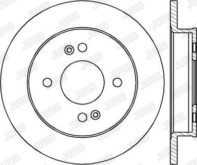 Jurid 562429J - Bremžu diski www.autospares.lv