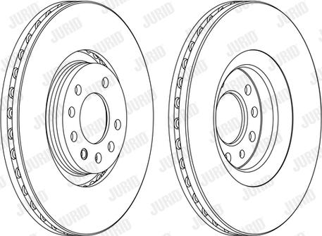 Jurid 562423J - Bremžu diski www.autospares.lv