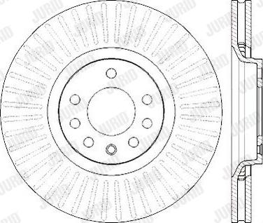 Jurid 562423JC-1 - Bremžu diski www.autospares.lv