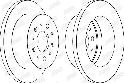 Jurid 562526JC-1 - Bremžu diski www.autospares.lv