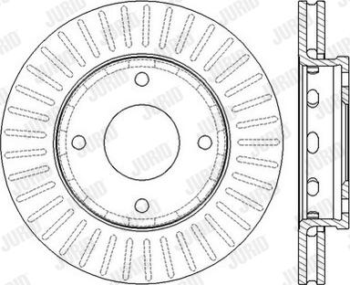 Jurid 562575JC-1 - Bremžu diski www.autospares.lv