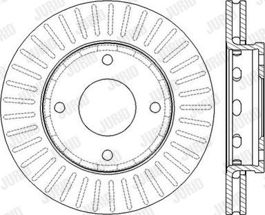 Jurid 562575JC - Bremžu diski www.autospares.lv