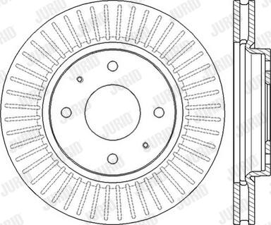 Jurid 562573J-1 - Bremžu diski www.autospares.lv