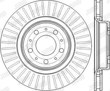 Jurid 562607J-1 - Bremžu diski www.autospares.lv