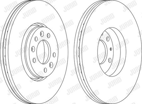 Jurid 562622JC-1 - Bremžu diski www.autospares.lv