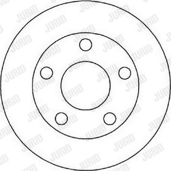 Jurid 562005J-1 - Bremžu diski www.autospares.lv