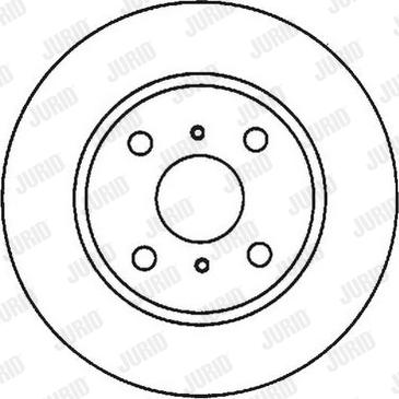 Jurid 562007J-1 - Bremžu diski www.autospares.lv