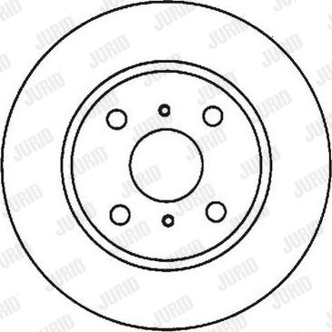 Jurid 562007J - Bremžu diski www.autospares.lv