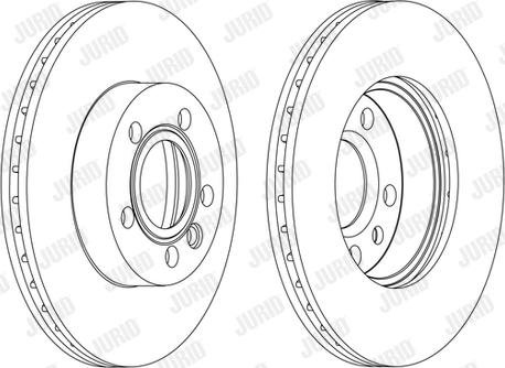 Jurid 562080J - Bremžu diski www.autospares.lv