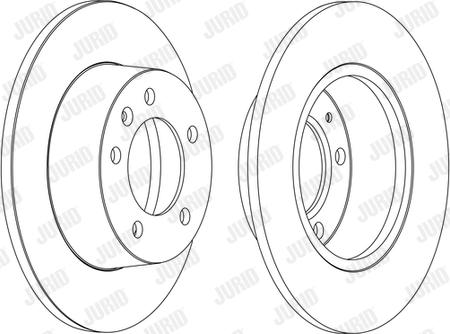 Jurid 562164JC-1 - Bremžu diski www.autospares.lv